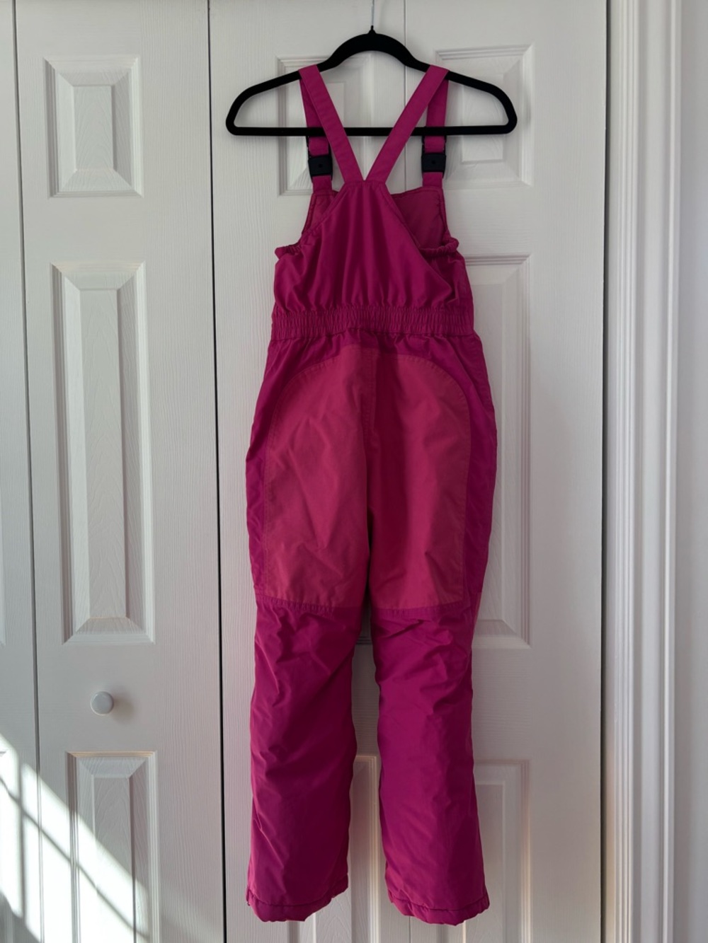 Lands' End Bright Pink Kids' Squall Snow Bib - Picture 3 of 4